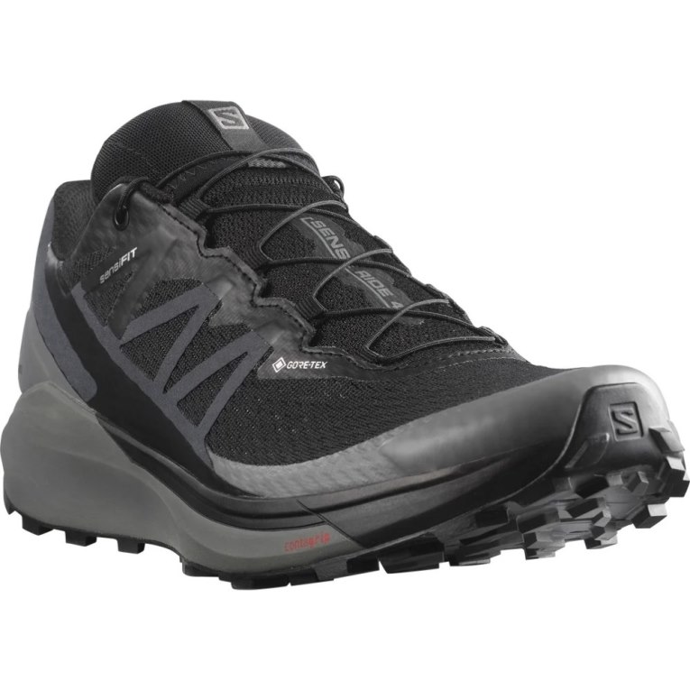 Salomon Sense Ride 4 GTX Invisible Fit Trailove Bezecke Tenisky Panske Čierne | SK 2MICLH